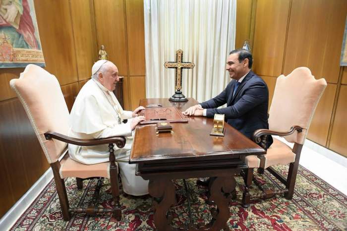 Gustavo Valdés se reunió con el Papa Francisco
